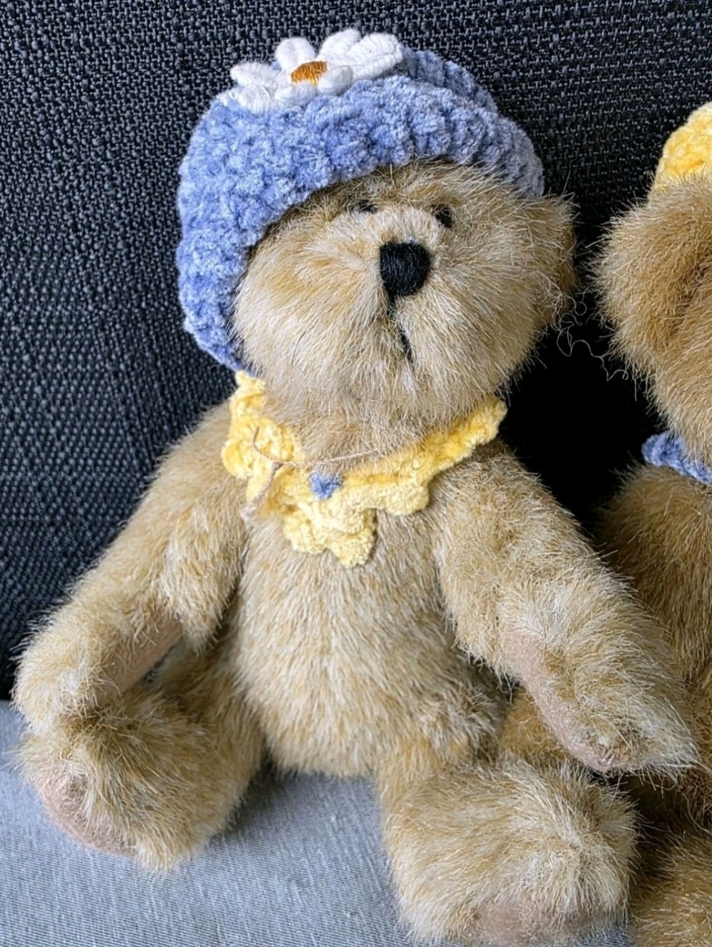 Boyds Bears Coco & Jojo Debearvoire 6" Plush Hats & Such Bears #904076 & #904075 - Picture 7 of 9